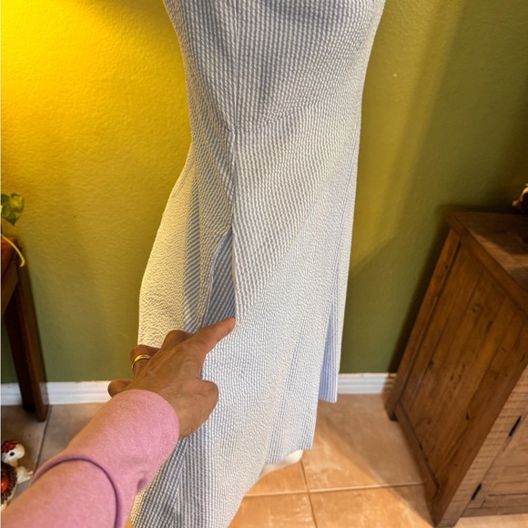 1901 Light Blue and White dress - Picture 8 of 13